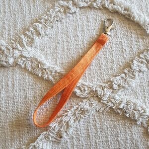 Patch & Roam one of a kind zero waste Orange Dream Tie Dye Keychain Wristlet